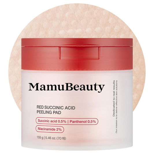 Red Succinic Acid Panthenol Facial Peeling Pads